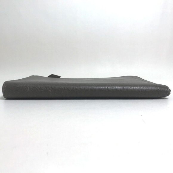 HERMES L-shaped fastener Zip Computer Cluch Bag Hand bag Epsom Etoupe/SilverHW - Picture 3 of 12